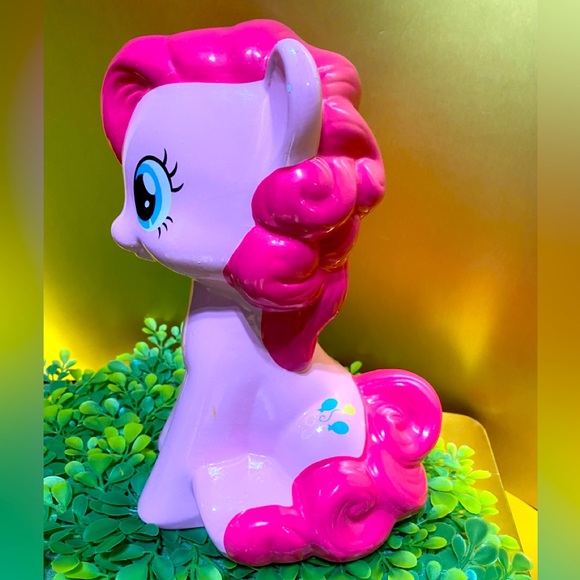 MY LITTLE PONY VTG 2014 PINKIE PIE PONY COLLECTIBLE CERAMIC COIN BANK 9.5” - Picture 7 of 15